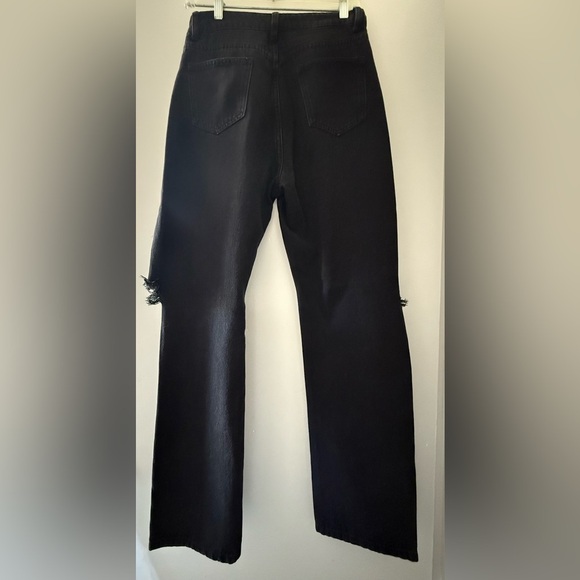 2 Pairs of NEW SHEIN Jeans Black and Blue (xs) Denim (sm) - never seen worn - Picture 3 of 15